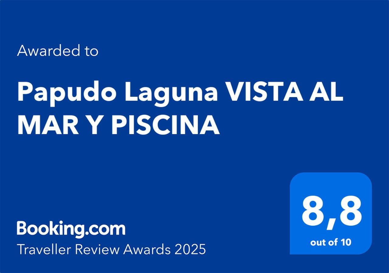 Papudo Laguna Vista Al Mar Y Piscina Екстер'єр фото